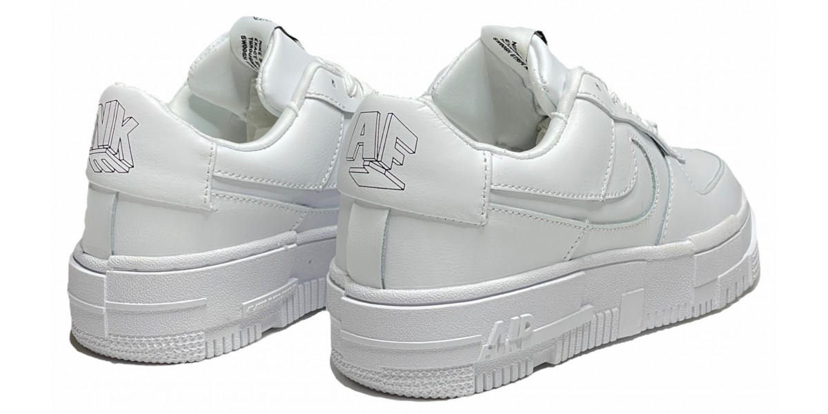 nike white air force 1 pixel trainers