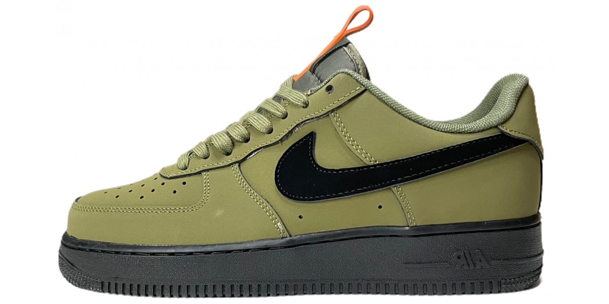 olive green nike air force ones