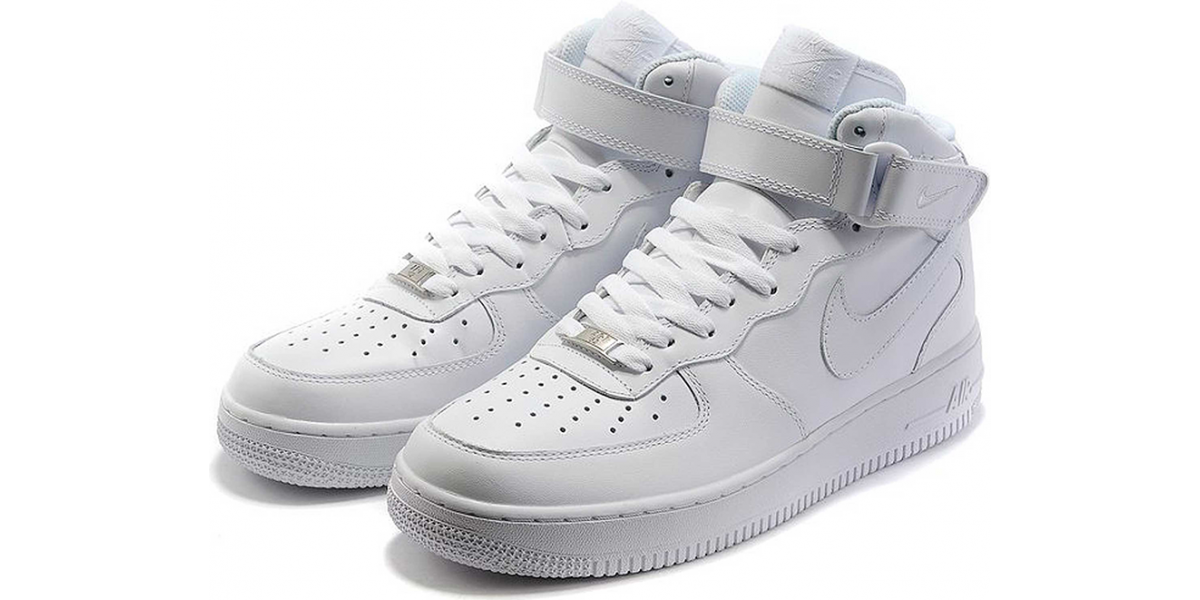 white nike air force one mid