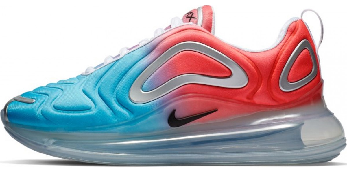 pink and blue nike air max 720